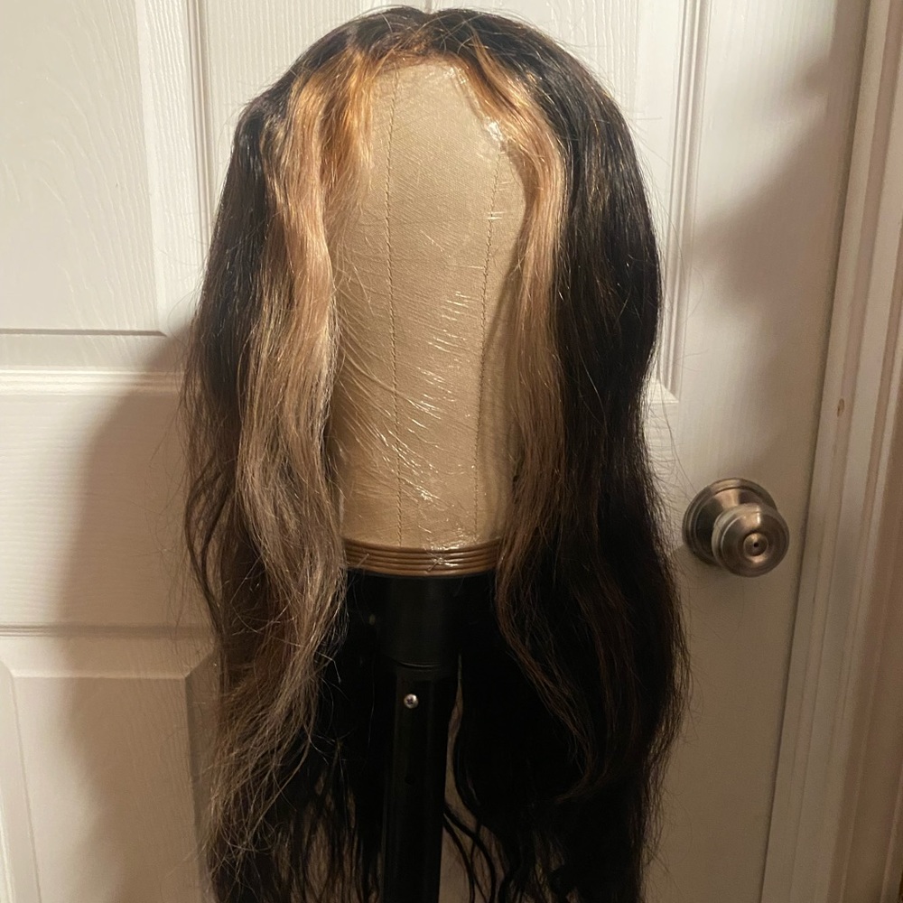 Highlight human hair wig 22 inch